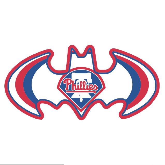 Philadelphia Phillies Batman Logo iron on transfers